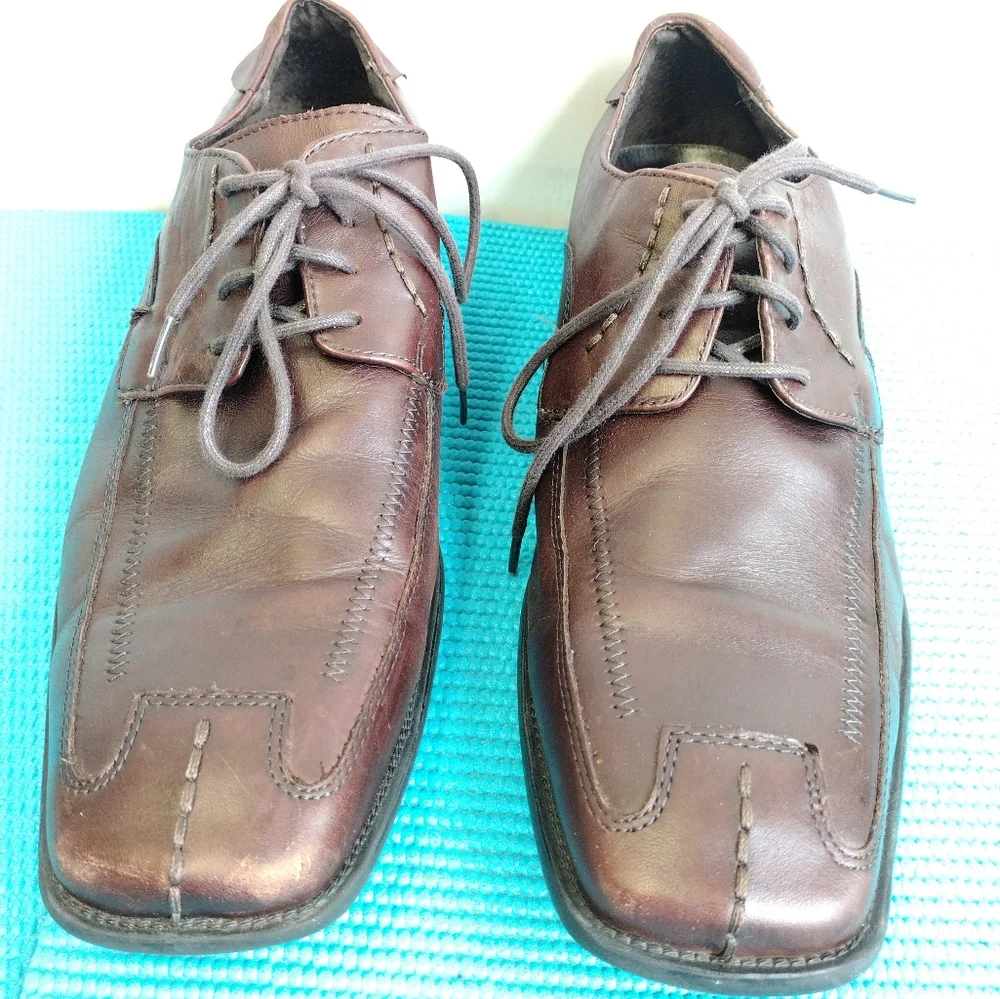 STEVE MADDEN Burrys Men's  Brown Leather Dress Shoes Size 11